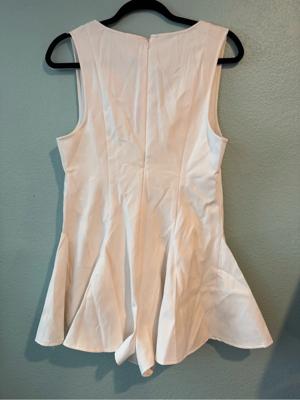 NWT Free People Jace Ivory Tie-Front Short Romper Dress XS-S (see measurements)